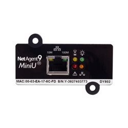 SNMP-карта Megatec DY802, Внутренняя установка,  Разъём 10M/100M, RJ-45, UTP, Комплектация: диск с ПО, документация, Поддержка ш