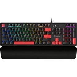 A4TECH BLOODY S515R GAMING MECHANICAL FIRE BLACK BLMS RED SWITCH KEYBOARD USB US+RUS