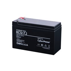 Батарея CyberPower RC12-7.2, Свинцово-кислотная 12В 7.2 Ач, Вес: 2.2 кг, Размер в мм.: 151*65*94