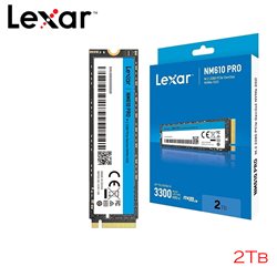Lexar NM610 PRO 2TB M.2 2280 PCIe NVMe Gen3x4, 3D TLC, RW Speed up to 3300/2600 MB/s, [LNM61P002T-RNNNG]
