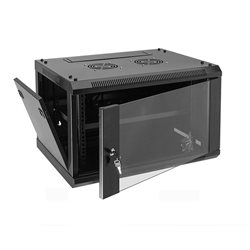 Шкаф серверный настенный Finen WM6606 6U, 600х600x368 мм, дверь из закаленного стекла, 80кг, IP20