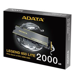 SSD ADATA LEGEND 850LITE 2000GB M.2 2280 PCIe Gen4x4, Read up:5000Mb/s, Write up:4200Mb/s