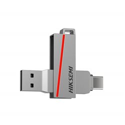 USB Flash HIKSEMI 32GB E327C U3 Silver USB 3.2 TypeA & TypeC, Read up: 150 Mb/s, Write up:45 Mb/s