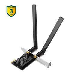 Адаптер Wi-Fi PCI TP-LINK Archer TX20E AX1800 Dual-Band Wi-Fi 6, 1201Mb/s 5GHz+574Mb/s 2.4GHz, 2 antennas, Bluetooth 5.2