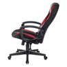 Кресло игровое ZOMBIE 9, макс.нагрузка 120 кг, регулировка высоты/наклона/жесткости, эко.кожа/ткань, черный/красный, ID1583707