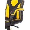 Кресло игровое Zombie GAME 17, макс.нагрузка 120 кг, регулировка высоты/наклона/жесткости, эко.кожа/ткань, черный/желтый, ID1609