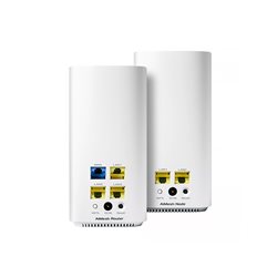Mesh Wi-Fi система ASUS CD6(W-2-PK) AC1500 Dual-Band, 867Mb/s 5GHz+600Mb/s 2.4GHz, 3xLAN 1Gb/s, 4 antennas, Aimesh, ASUS Router 