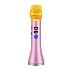 Микрофон караоке с динамиком L-1258 (Bluetooth, Парное подключе, Динамик снизу20W, 5VtypeC, 3300mAh)