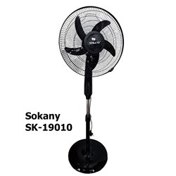 Вентилятор Sokany SK-19010 Напольный 16", 3 скорости, повоторный, таймер отключения до 60 минту