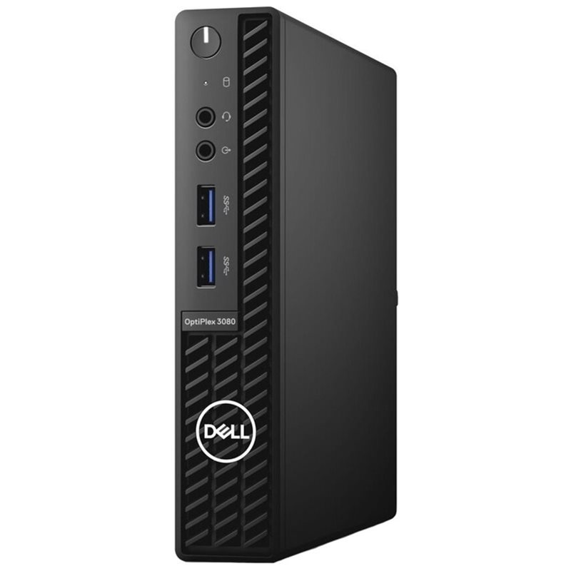 Компактный ПК Dell Optiplex 3080 Micro Intel Core i3-10100T (3.00GHz-3.80GHz), 8GB DDR4, 256GB SSD+500GB HDD, Intel UHD Graphics