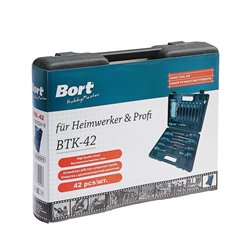 Набор ручного инструмента для компьютера BORT 42 предмета [BORT BTK-42]