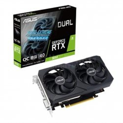 GEFORCE RTX3050 6GB GDDR6 96bit 1537Mhz DVI DP HDMI ASUS DUAL-RTX3050-O6G