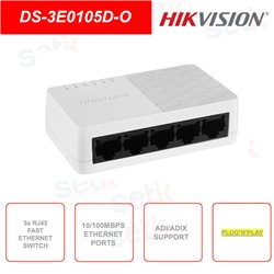 HUB Switch HIKVISION DS-3E0105D-O (STD) 5-port 10/100Mbps