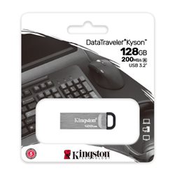 Накопитель на флеш памяти 128GB USB 3.2 Kingston DataTraveler Kyson [DTKN/128GB]