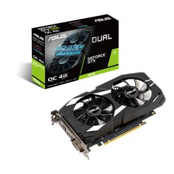 GEFORCE GTX1650 OC 4GB GDDR6 128bit 1785Mhz PCI-E DVI DP HDMI ASUS DUAL-GTX1650-O4GD6-P