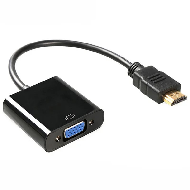 Адаптер HDMI M  VGA F (1080p черный)