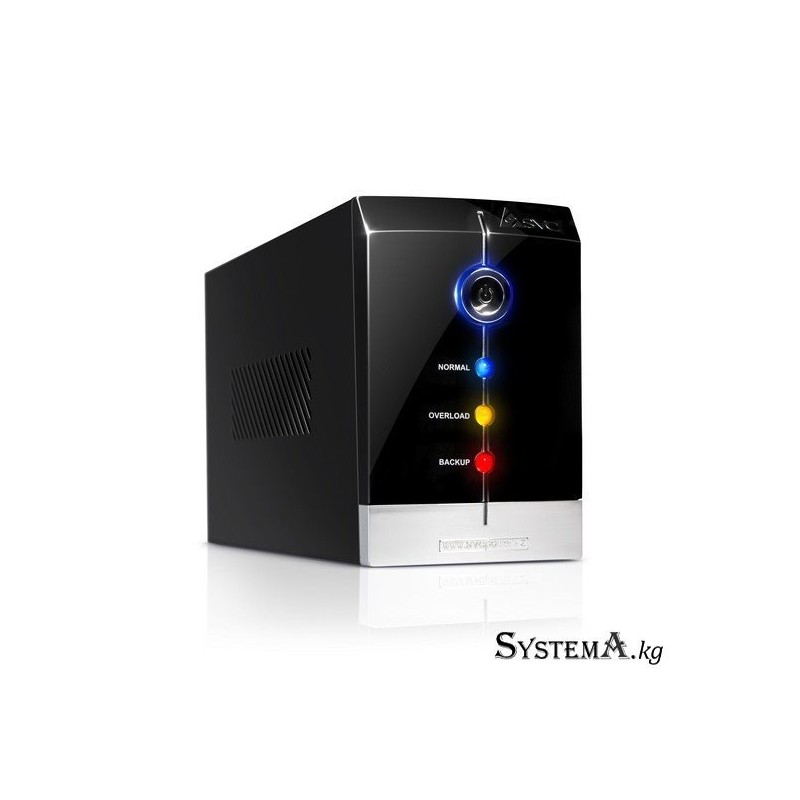 UPS SVC V-1500-F VA, 1500VA(900W), 12V/9Ah, AVR стабилизатор: 165-275V, 3 вых: 2 системных+1 для принтера (Bypass), Black, USB (