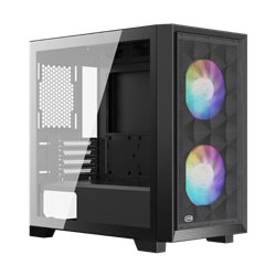 Корпус PC Cooler C3 D310 ARGB BK mATX 2xUSB 3.0, HDAudio, 3x2,5" SSD, 2x3,5" HDD, 2x120mm ARGB FAN, Tempered Glass, 406x220x410m