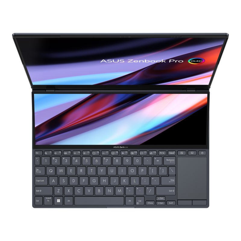 Asus ZenBook  Duo 14 OLED (UX8402ZA-M3103W) Tech Black, Intel Core® i5-12500H, 16GB LPDDR5, 1TB M.2 NVMe™ PCIe® 4.0, 14.5" 2.8K 