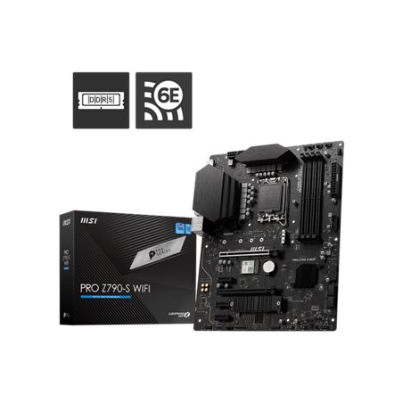 MSI PRO Z790-S WIFI D5 ATX,LGA1700,Intel Z790,4xDDR5 5600MHz,1xPCI-E5.0,1xPCI-E3.0, 4xM2, 4xSata,6Gb/s,2.5GbE,5xUSB3.2, 2xUSB2.0