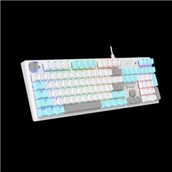 Клавиатура BLOODY S510R (ICY WHITE) BLMS RED SWITCH GAMING MECHANICAL USB Англ/Рус [4711421981521]