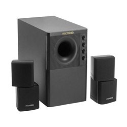 Microlab Subwoofer X3BT 2.1 BLACK 98W(24W*2+50W), Bluetooth 5.0