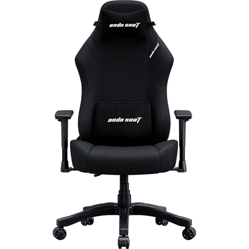 Gaming Chair AD18-44-B-F-CIS AndaSeat Luna BLACK 1D Armrest 60mm wheels Fabric