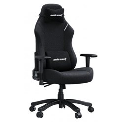 Gaming Chair AD18-44-B-F-CIS AndaSeat Luna BLACK 1D Armrest 60mm wheels Fabric