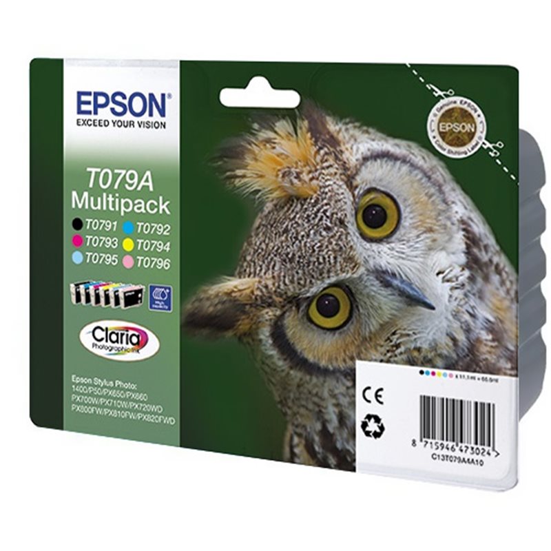 Набор картриджей Epson C13T079A4A10 CMYKLcLm (P50/PX650/PX660+/720/730/820/830)