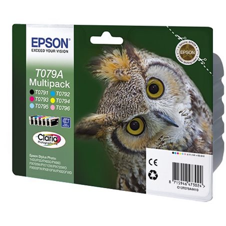 Набор картриджей Epson C13T079A4A10 CMYKLcLm (P50/PX650/PX660+/720/730/820/830)