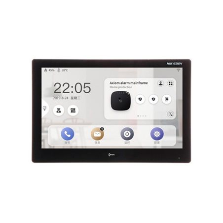 IP видеодомофон HIKVISION DS-KH9510-WTE1(M) OS Android (10,1" TFT LCD/1024x600/PoE/Wi-Fi/mSD/LAN/Touch/Hik Connect) Black