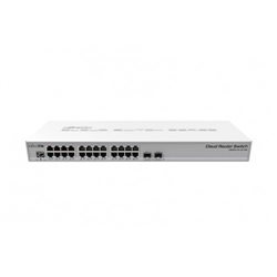 CRS326-24G-2S+RM Cloud Router Switch MikroTik 24- портовый управляемый коммутатор 3-го уровня (Layer 3), 24x10/100/1000 RJ45 por