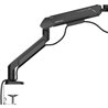 Monitor Arm AD-W-A9-1S-BB AndaSeat 17''-42',max 15Kg, rotation 360°, Tilt Range -75° to 75° BLACK