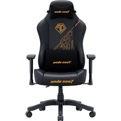 Gaming Chair AD18Y-14-B-PV/C AndaSeat Phantom 3 Tiger BLACK 2D Armrest 60mm wheels PVC Leather