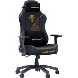 Gaming Chair AD18Y-14-B-PV/C AndaSeat Phantom 3 Tiger BLACK 2D Armrest 60mm wheels PVC Leather