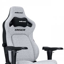 Gaming Chair AD12YDDC-L-20-G-CF AndaSeat Kaiser 4 L GRAY 5D Armrest 65mm wheels PVC Fabric