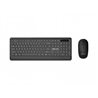 Клавиатура+мышь беспроводной набор Delux K7009G+M355GX (K7009G: 104станд+12мультим.клав, M355GX: оптическая, DPI-max 800, 4 кноп