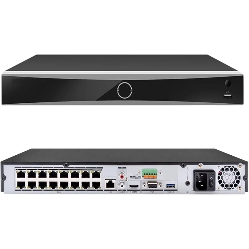 NVR HIKVISION DS-7616NXI-K2(D)(O-STD(160mbps,16 IP,2ch/12MP,3ch/8MP,12ch/1080P,2HDD upto 10TB,H.265)