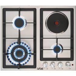 Artel Moderno A 63-1030 Инокс (3 Газ + 1 Элкт - WOK - Чугун - Газ-Контроль)