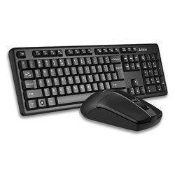 Wireless Клав+мышь A4TECH 3330N (GK-3+G3-330N) V-TRACK WIRELESS KEYBOARD+MOUSE SET USB BLACK US+RUSS