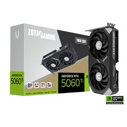 Видеокарта RTX 5060Ti ZOTAC GAMING GeForce RTX 5060 Ti Twin Edge 8GB GDDR7, Engine clock 2572MHz, Memory clock 28000MHz, 128Bit,