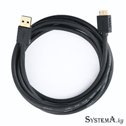 DTECH Кабель USB 3.0 AM-MICRO USB cable black CU0303, 2м