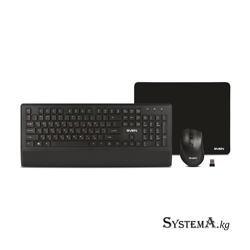 Клавиатура+мышь+коврик SVEN KB-C3800W